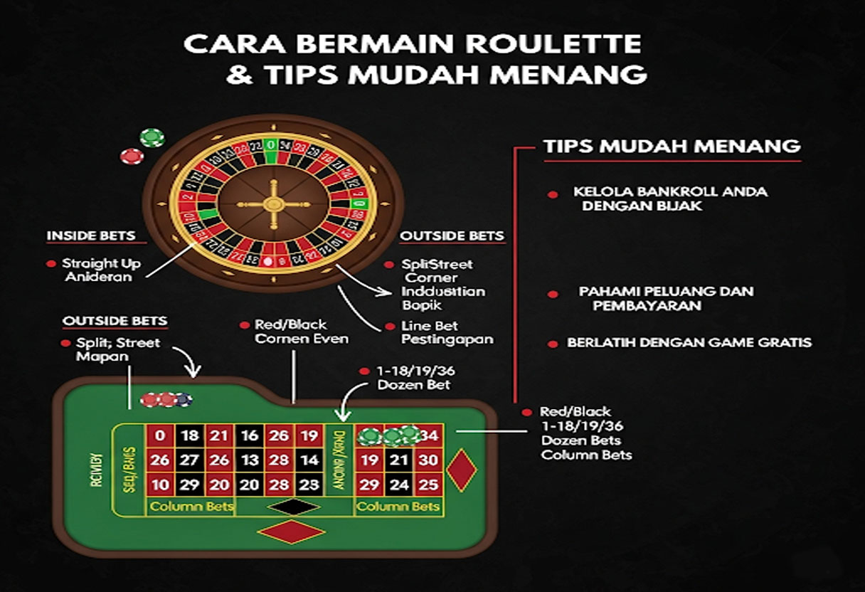 Cara Bermain Roulette dan Tips Mudah Menang