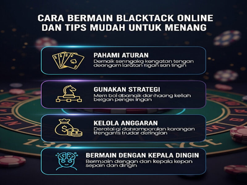 Cara Bermain Blackjack Online dan Tips Mudah Menang